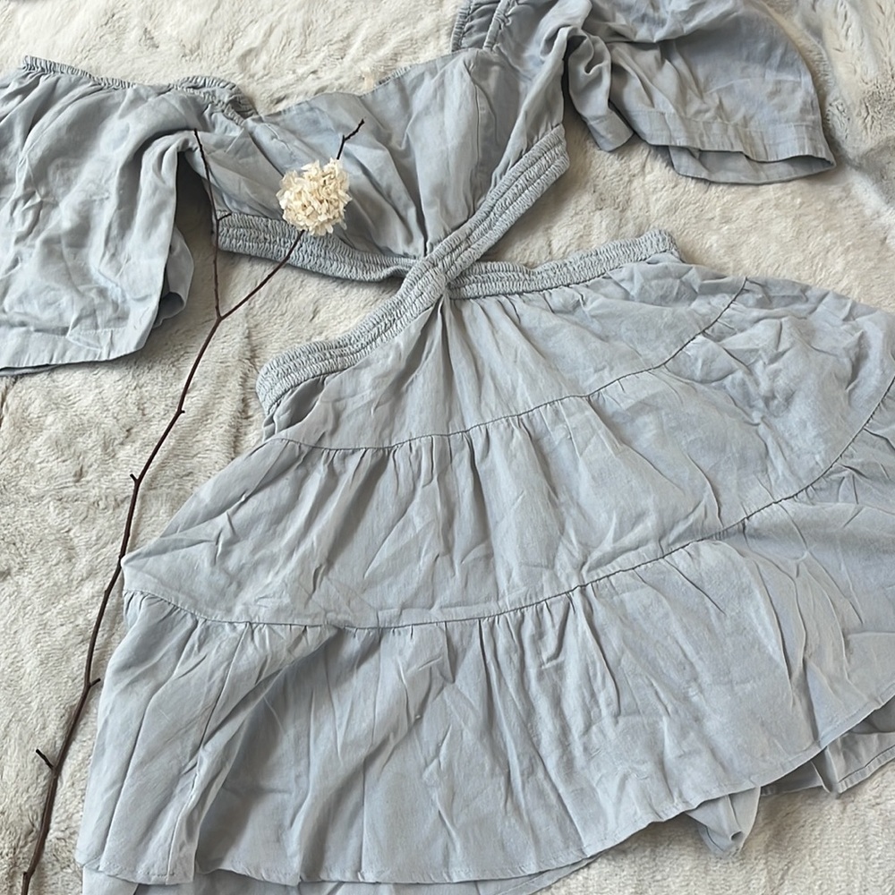 NWT Free People Cross Of Sunlight Mini Dress (M) - Picture 11 of 16